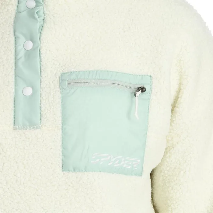 Spyder Fleece Cloud Pullover Snow 8211 Womens