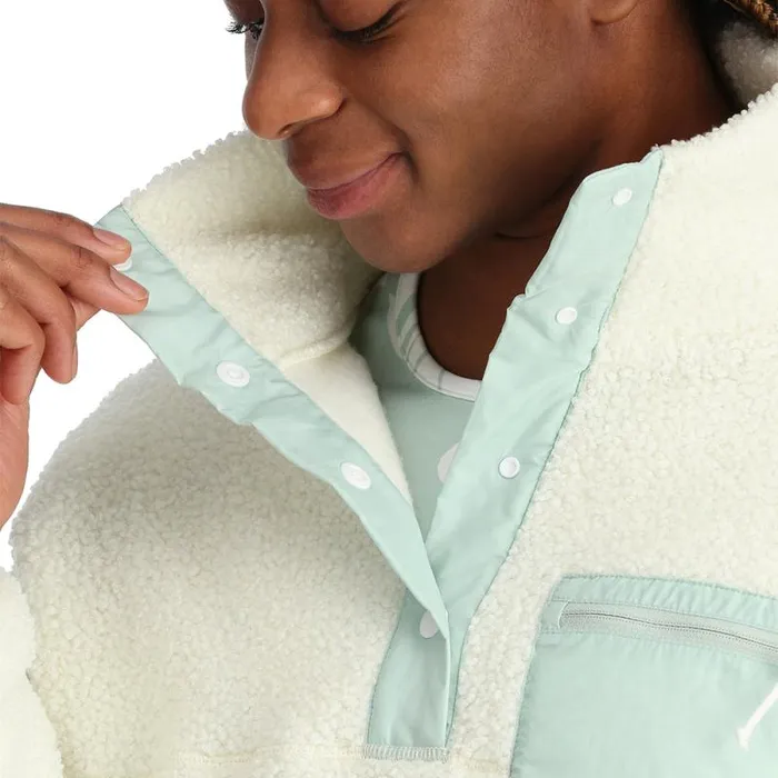 Spyder Fleece Cloud Pullover Snow 8211 Womens