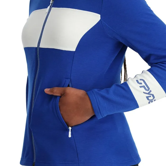 Spyder Fleece Speed Full Zip Electric Blue 8211 Womens