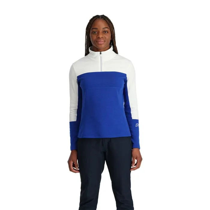 Spyder Fleece Speed Half Zip Electric Blue 8211 Womens