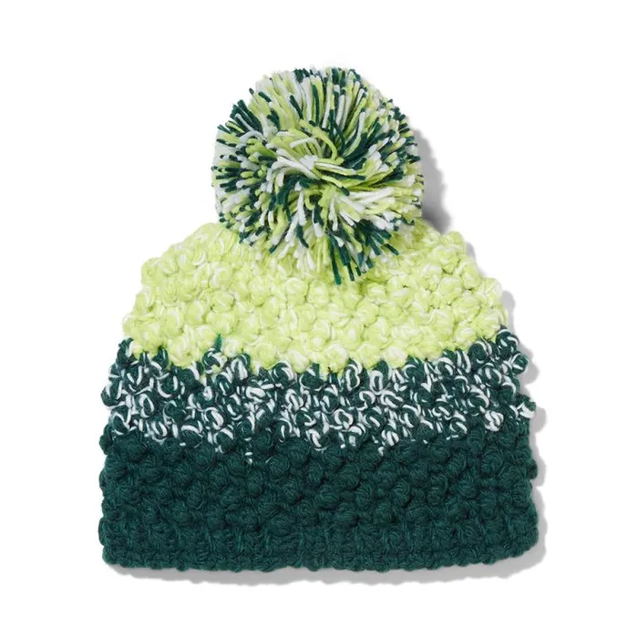 Spyder Hats Brrr Berry Pom Cypress Green 8211 Womens