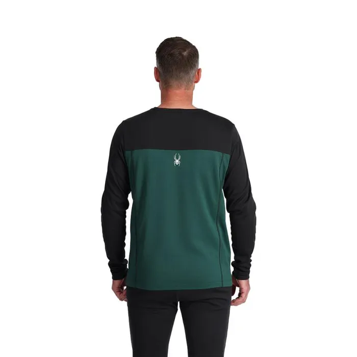 Spyder Layers Stretch Charger Crew Cypress Green 8211 Mens
