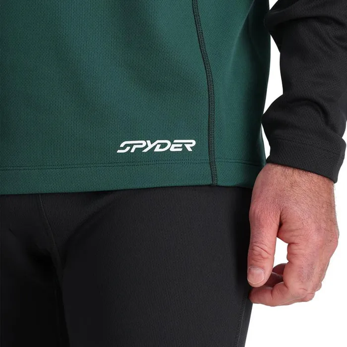 Spyder Layers Stretch Charger Crew Cypress Green 8211 Mens