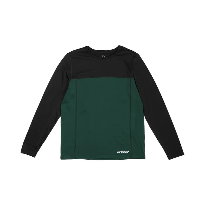 Spyder Layers Stretch Charger Crew Cypress Green 8211 Mens