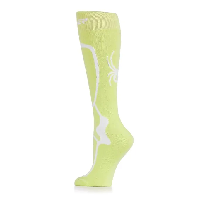 Spyder Socks Pro Liner Lime Ice 8211 Womens