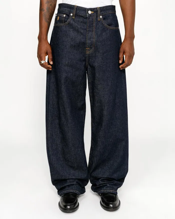 Stussy Denim RELAXED JEAN DENIM Rinsed Indigo 8211 MenWomen Stussy Denim RELAXED JEAN DENIM Rinsed Indigo 8211 MenWomen