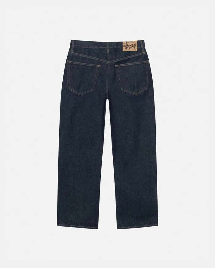 Stussy Denim RELAXED JEAN DENIM Rinsed Indigo 8211 MenWomen Stussy Denim RELAXED JEAN DENIM Rinsed Indigo 8211 MenWomen