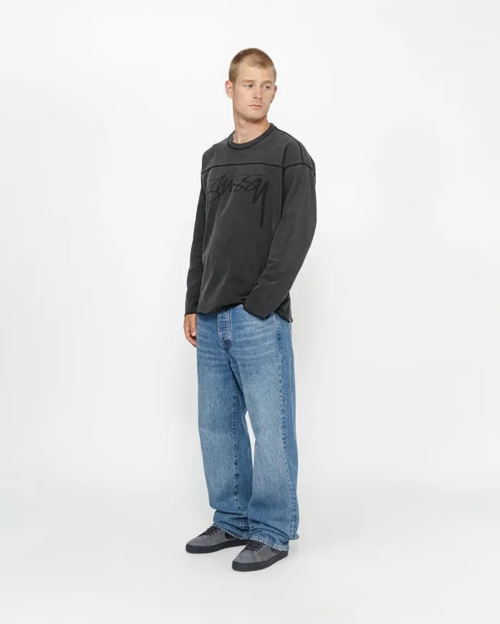 Stussy Knits FOOTBALL CREW PIGMENT DYED COTTON 8211 MenWomen
