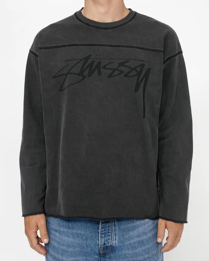 Stussy Knits FOOTBALL CREW PIGMENT DYED COTTON 8211 MenWomen