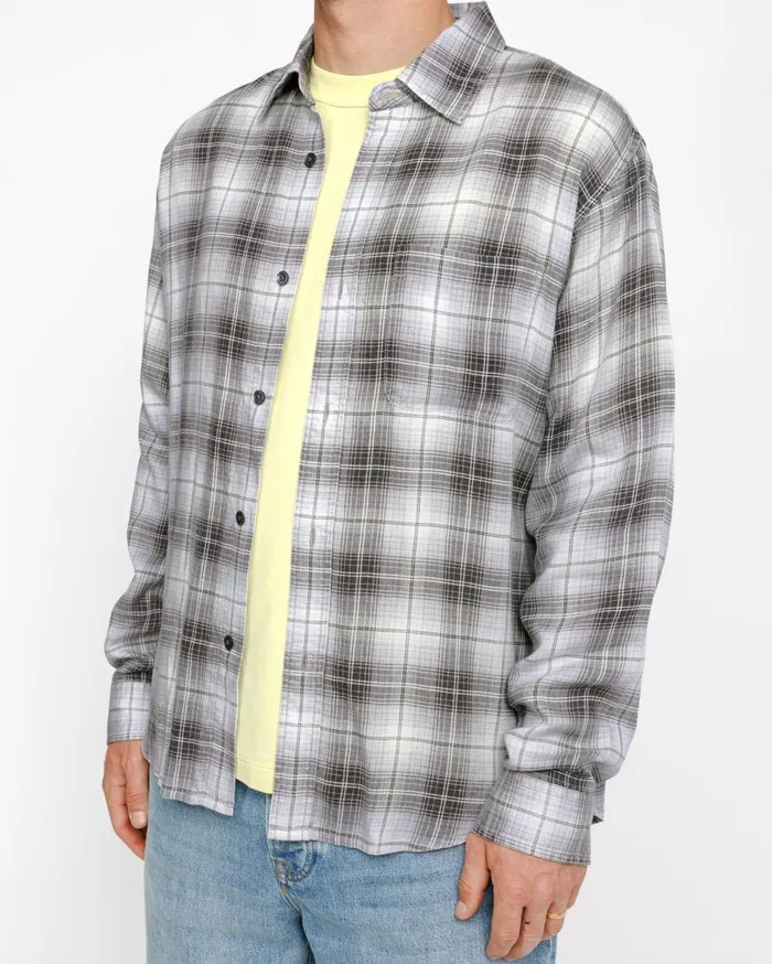 Stussy Shirts MATTHEW SHIRT LG PRINTED PLAID Brown 8211 MenWomen