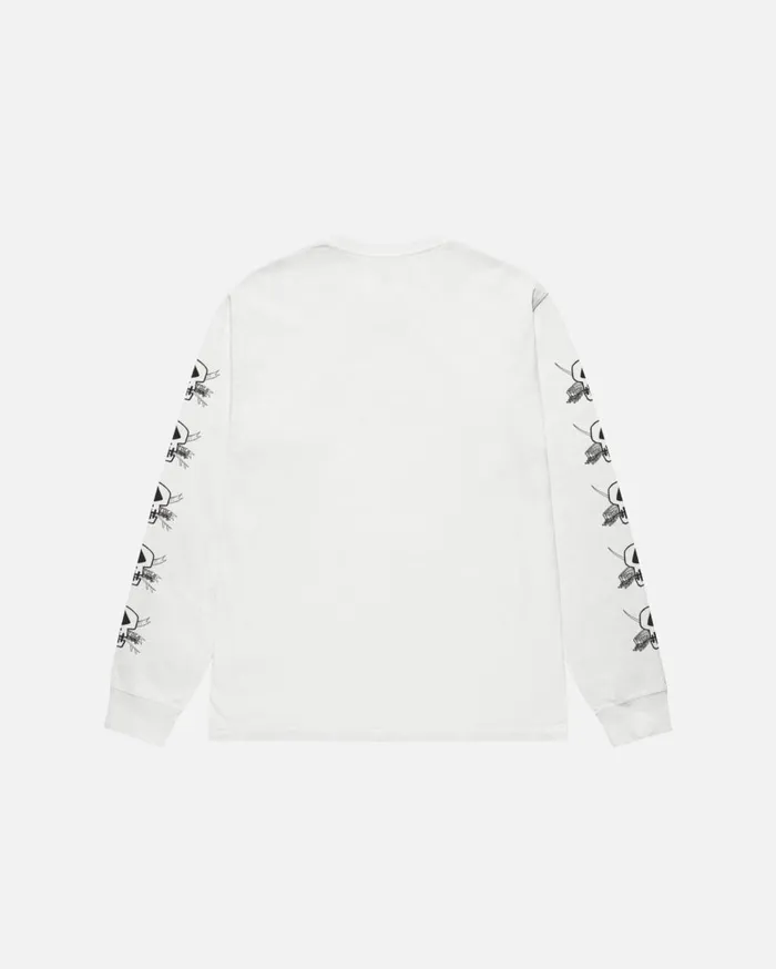 Stussy Tees FOILS LS TEE PIGMENT DYED Natural 8211 MenWomen