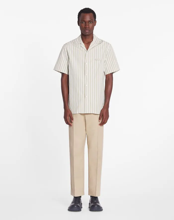 Suit Pants With An Elasticated Waistband Sand Men Lanvin Pants and Shorts Suit Pants With An Elasticated Waistband Sand Men Lanvin Pants and Shorts