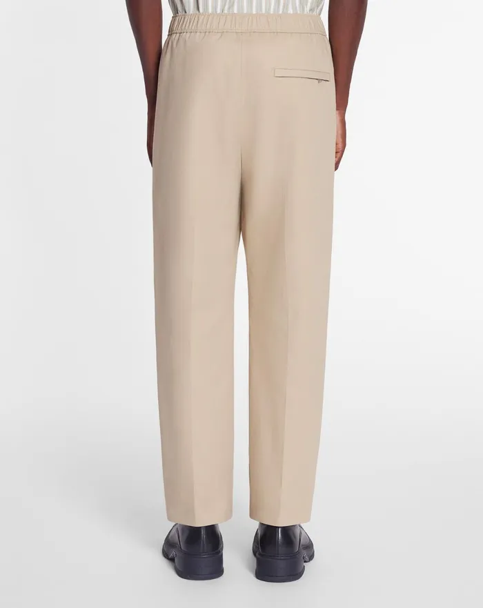 Suit Pants With An Elasticated Waistband Sand Men Lanvin Pants and Shorts Suit Pants With An Elasticated Waistband Sand Men Lanvin Pants and Shorts