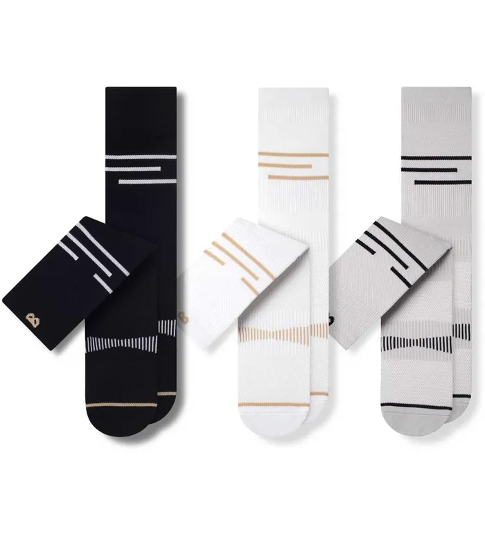 Supercool Cushion Crew Grey White Socks 3 Pack Men Pair Of Thieves Crew