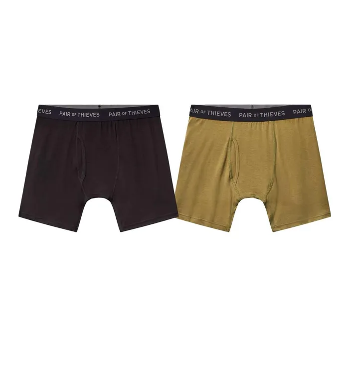 Supersoft Boxer Briefs Black Seaweed Underwear 2 Pack Men Pair Of Thieves Boxer Briefs
