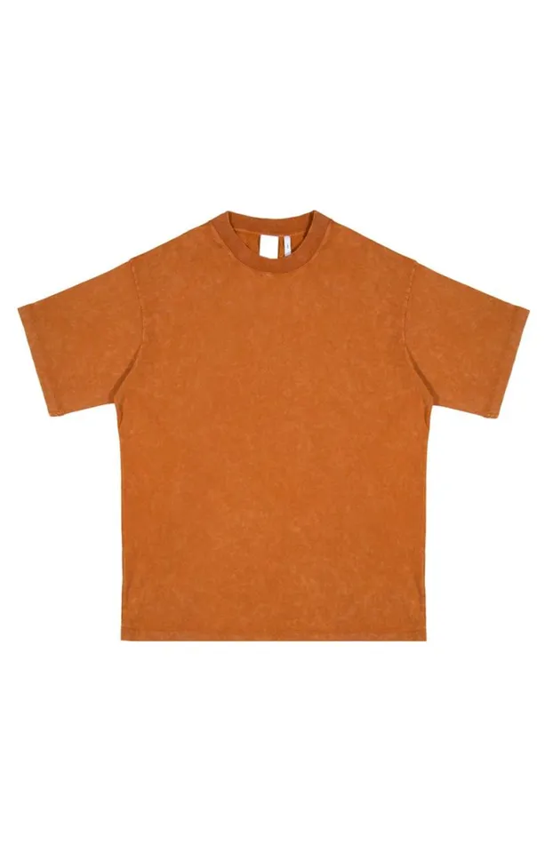 TShirts Men Jaded London NTRLS Rust Orange Oversized Tshirt
