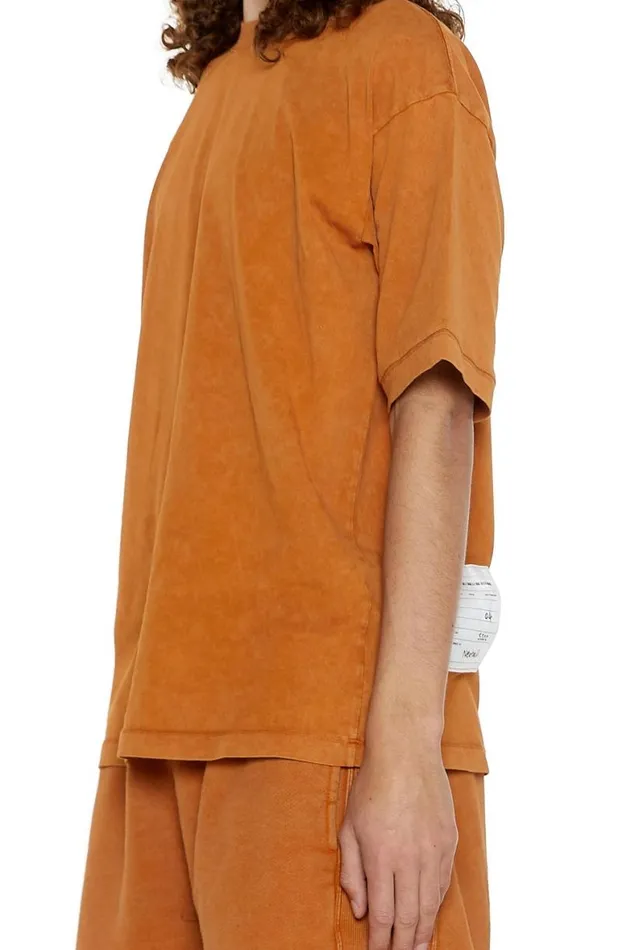 TShirts Men Jaded London NTRLS Rust Orange Oversized Tshirt