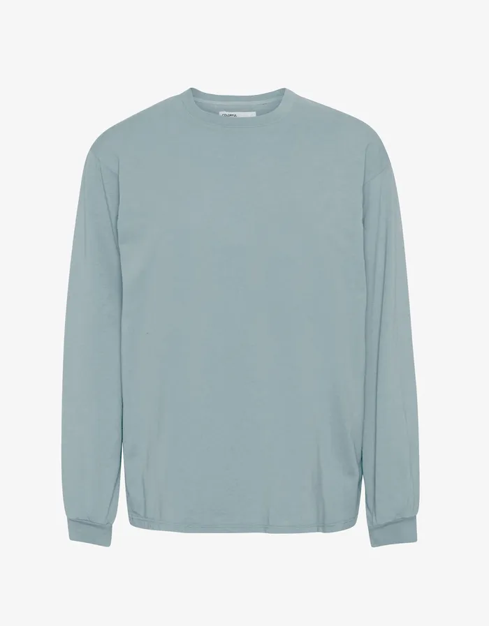 TShirts Oversized Organic LS TShirt 8211 Steel Blue Colorfulstandard Women