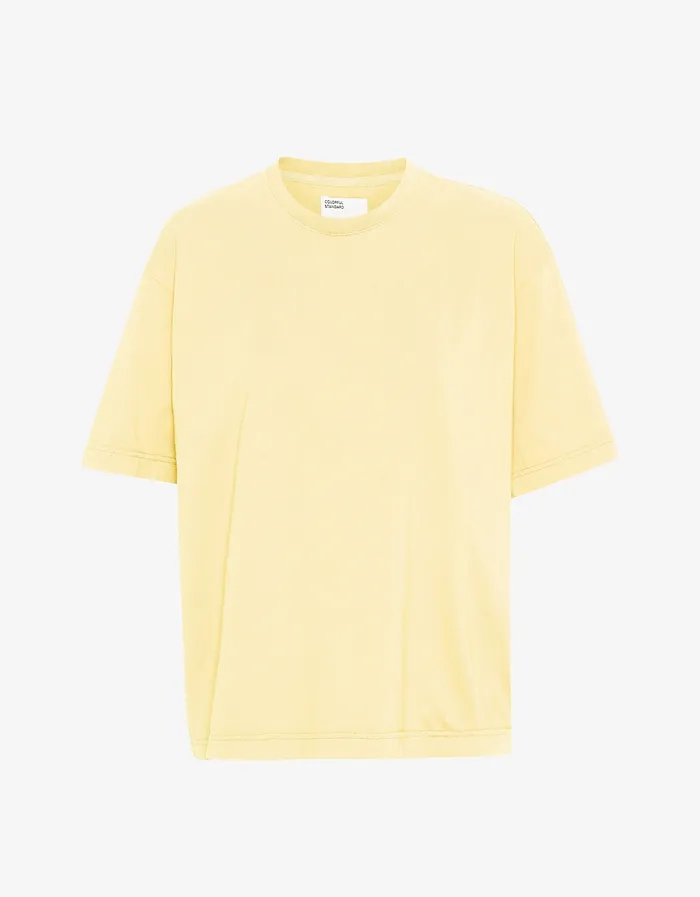 TShirts Oversized Organic TShirt 8211 Soft Yellow 8211 Colorfulstandard Men