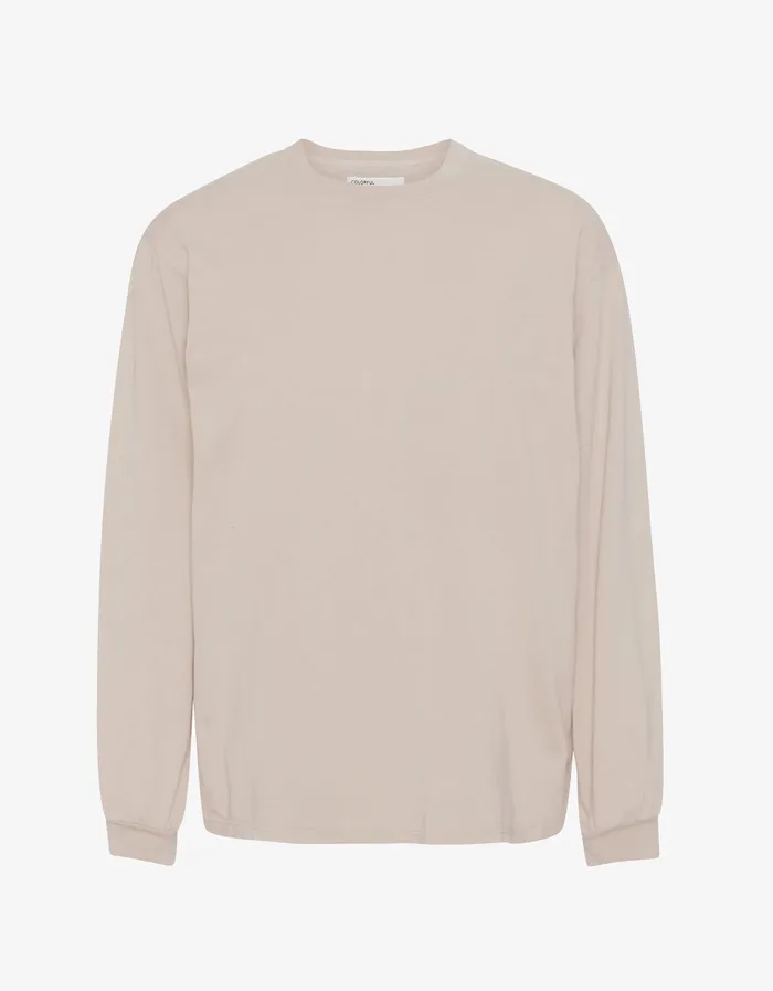 TShirts Women Colorfulstandard Oversized Organic LS TShirt 8211 Ivory White