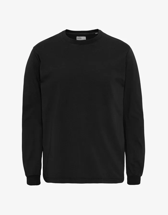 TShirts Women Oversized Organic LS TShirt 8211 Deep Black Colorfulstandard