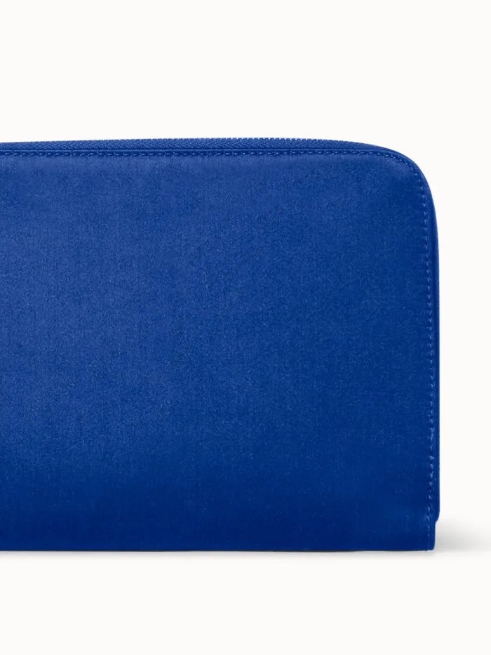 Tassel Pouch In Satin Fabric Ocean Women Akris Clutches