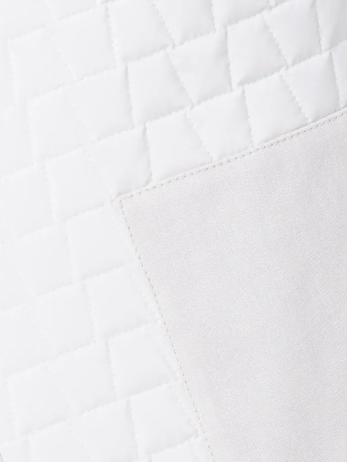 Techno Taffeta Quilted Trapezoid Dress Ecru Women Akris Dresses