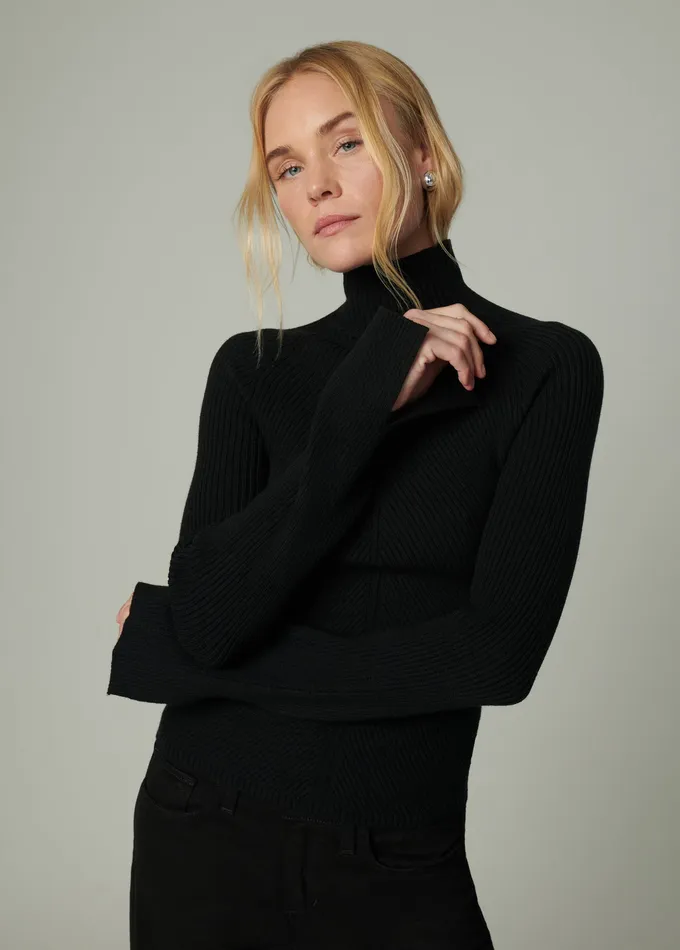 THE PALMER TURTLENECK Black Tops Joe8217s Jeans Women