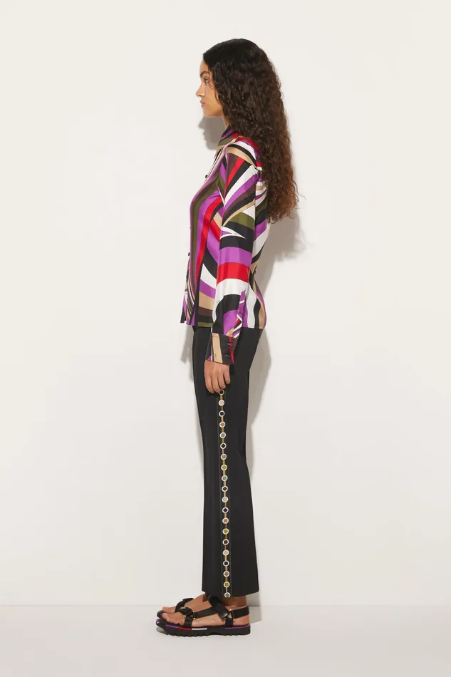 Tops And Shirts Women PUCCI IridePrint SilkTwill Shirt