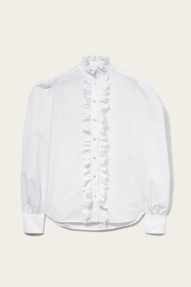 Tops And Shirts Women PUCCI Ruffled Cotton Shirt
