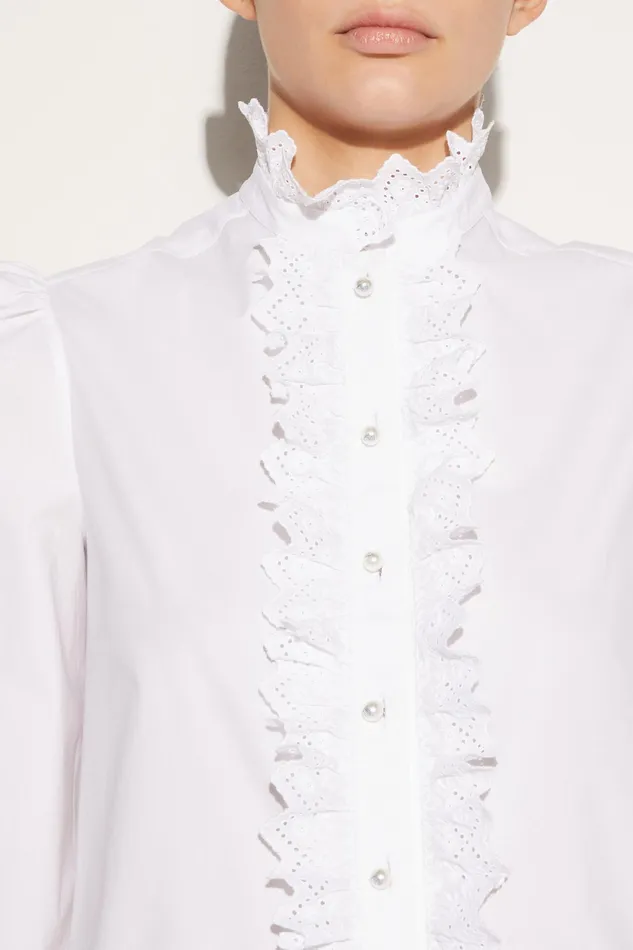 Tops And Shirts Women PUCCI Ruffled Cotton Shirt