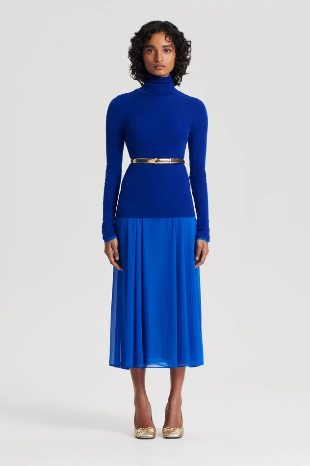 Tops BABYWOOL POLO COBALT 8211 Scanlan Theodore Women