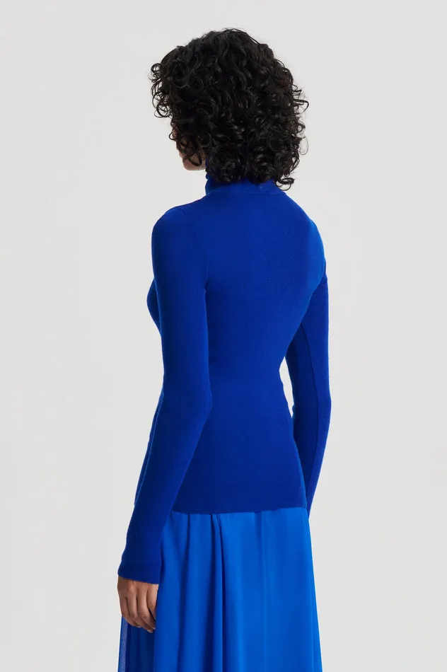 Tops BABYWOOL POLO COBALT 8211 Scanlan Theodore Women