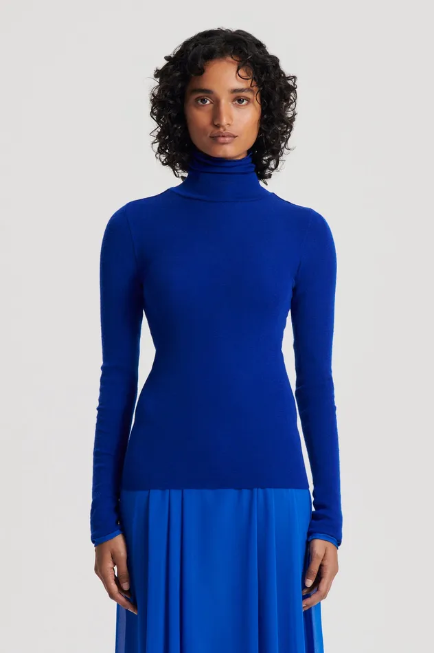 Tops BABYWOOL POLO COBALT 8211 Scanlan Theodore Women