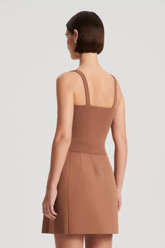 Tops CREPE KNIT SQUARE CAMISOLE SPICE Scanlan Theodore Women