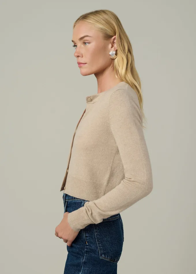 Tops Joe8217s Jeans Women THE DANI CASHMERE CARDIGAN Oatmeal