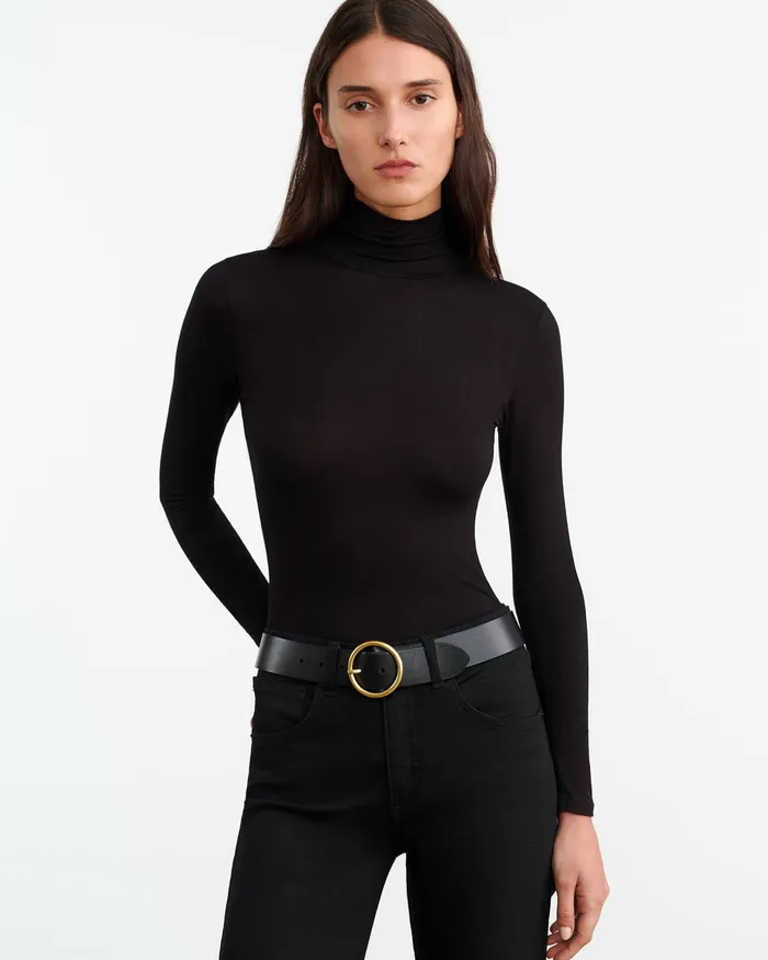 Tops Women KERIA TURTLENECK Black Nili Lotan