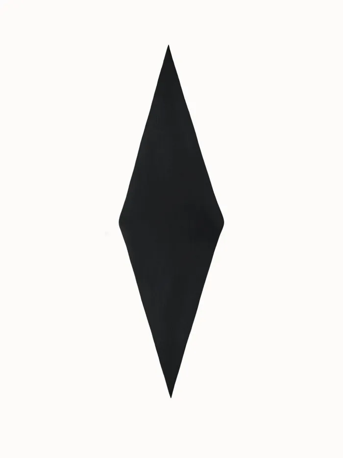 Trapezoid Shaped Scarf From Cashmere Silk Black Women Akris Cashmere
