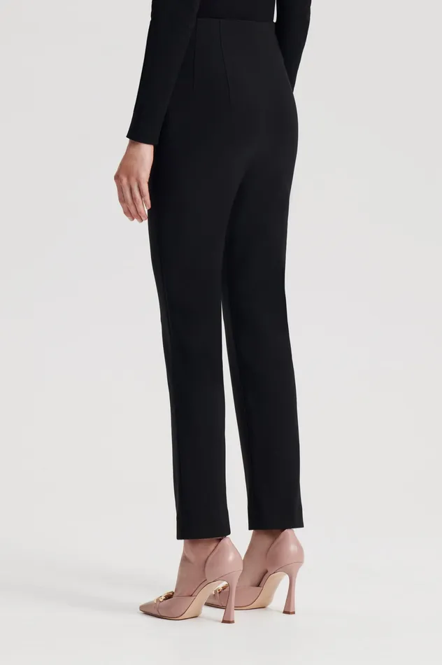 Trousers ITALIAN HIGHWAIST SLIM TROUSER BLACK 8211 Scanlan Theodore Women