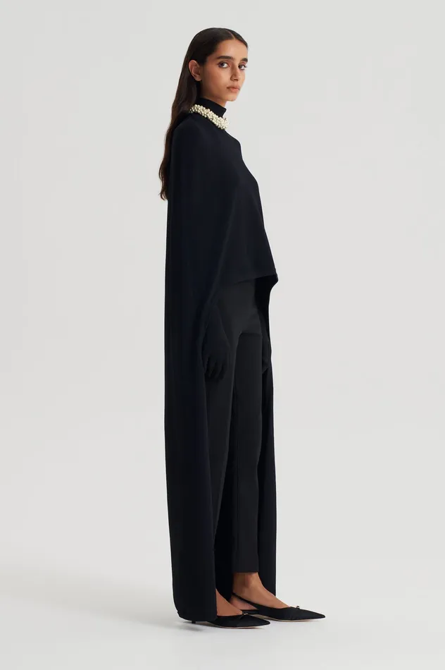 Trousers ITALIAN HIGHWAIST SLIM TROUSER BLACK 8211 Scanlan Theodore Women