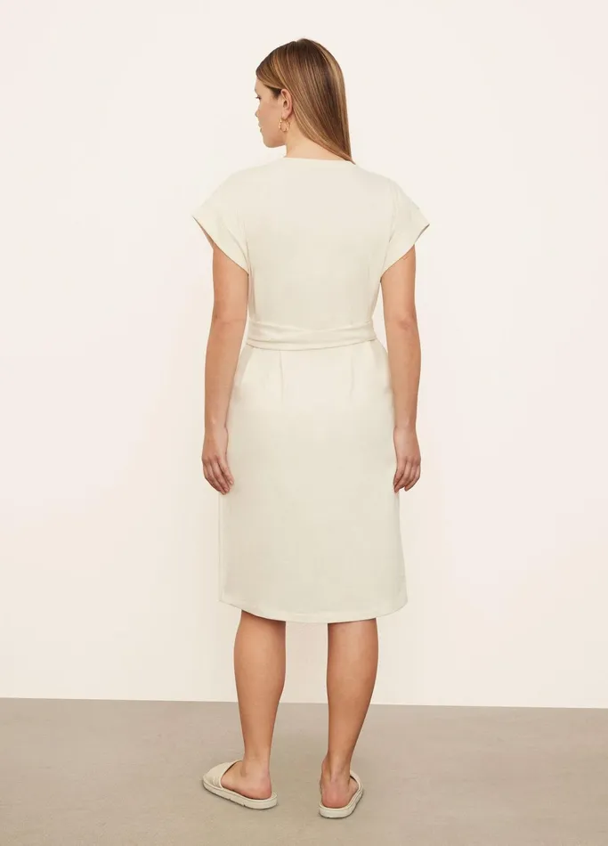 Vince Dresses Women Short Sleeve TieWaist Dress Pampas