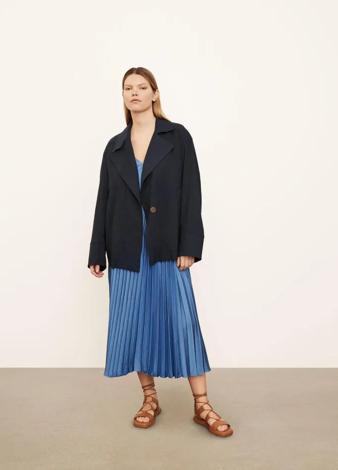 Vince Extended Sizes Women Utility Jacket Coastal Blue