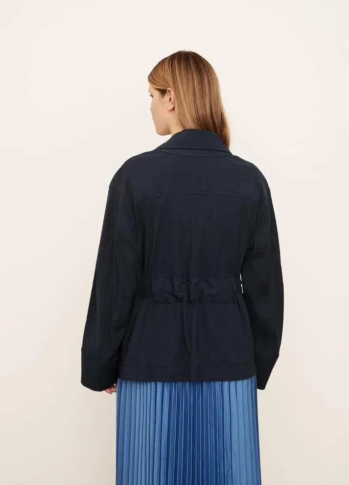 Vince Extended Sizes Women Utility Jacket Coastal Blue