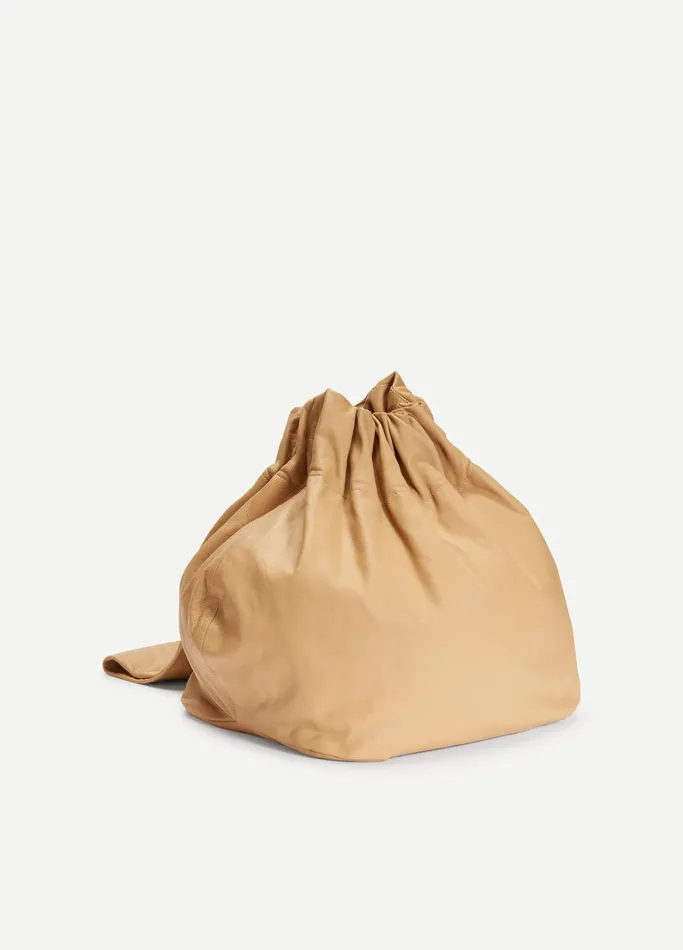 Vince Handbags Women Leather Pouch Bag Caramel
