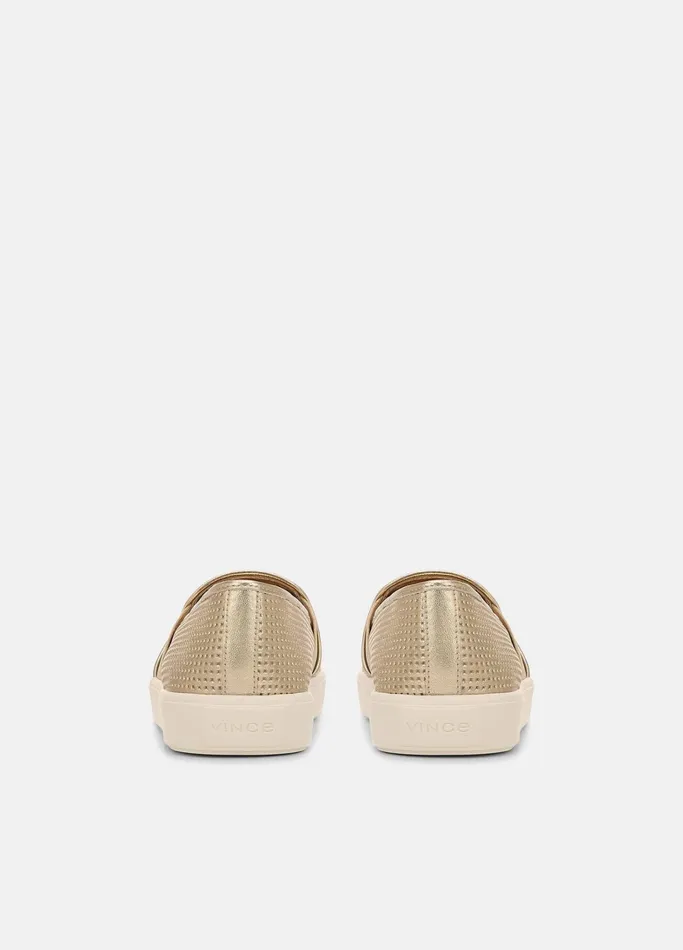 Vince Loafers and Mules Women Blair Perforated Leather Sneaker Champagne