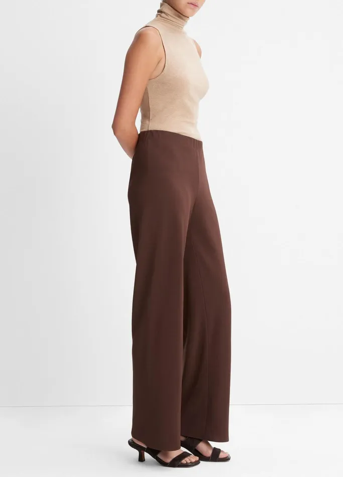 Vince Pants and Shorts Women HighWaist Bias Pant Nut Umber