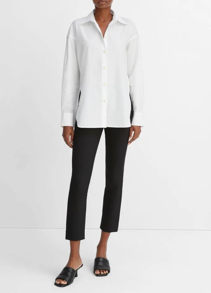 Vince Shirts and Tops Women The Convertible ButtonDown Shirt Optic White