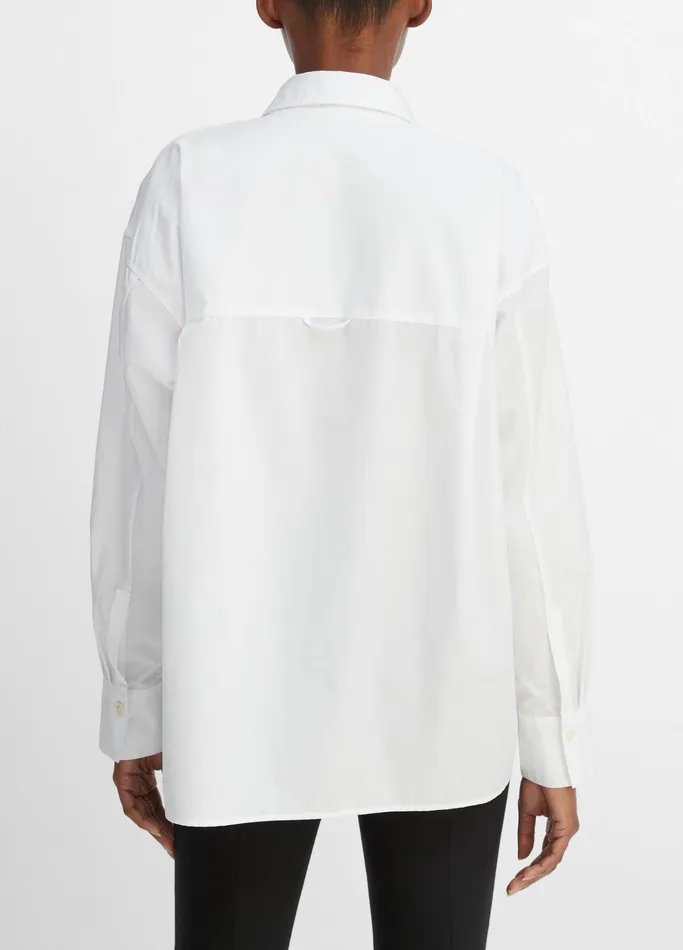 Vince Shirts and Tops Women The Convertible ButtonDown Shirt Optic White