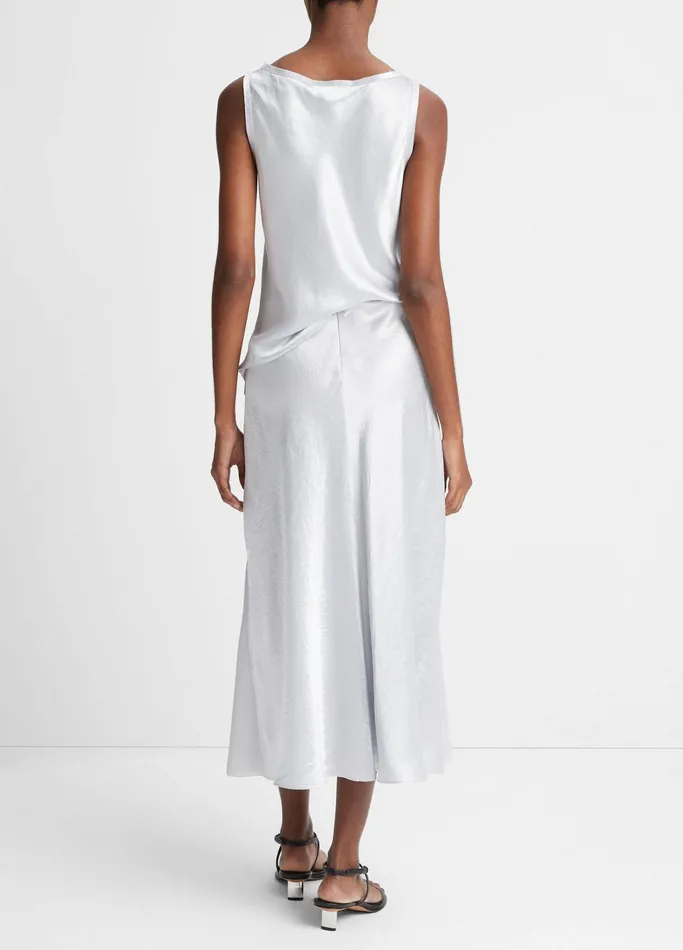 Vince Skirts Women SheerPaneled Slip Skirt Silverstone