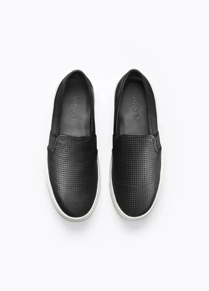 Vince Sneakers Women Perforated Leather Blair Sneaker Black